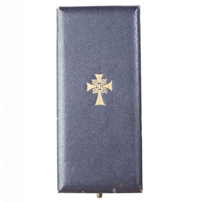 Mutterkreuz gold + etui Motherscross gold + case (maker Wilhelm Deumer)