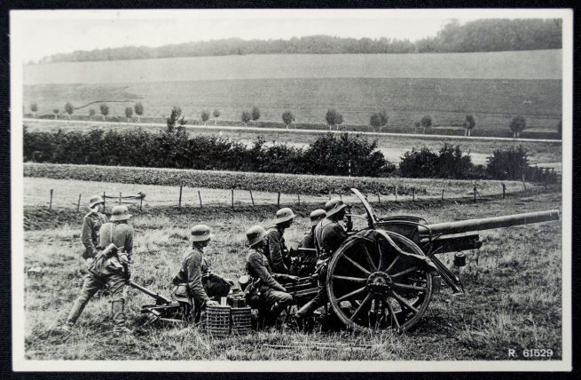 Postcard Unsere Reichswehr Artillerie in Stellung