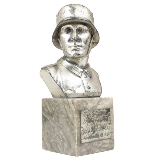 Wehrmacht (heer) Soldier bust on marble base (I.R.48) - 1937
