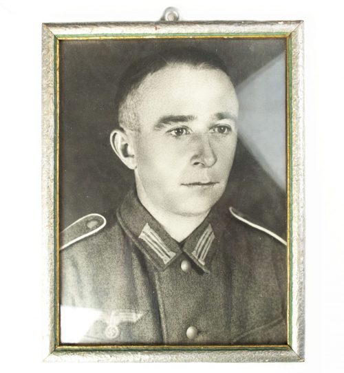 Wehrmacht portrait photo in period frame
