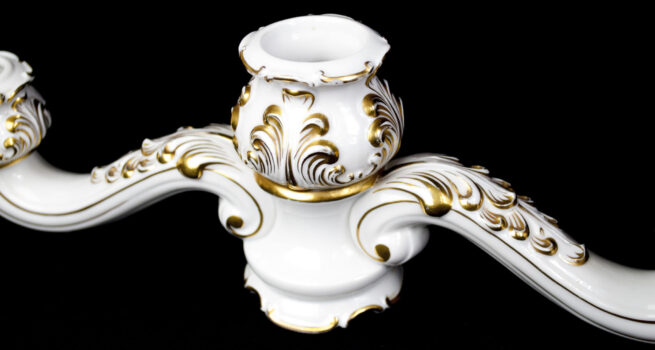 Allach porcelain baroque candelabra model 23