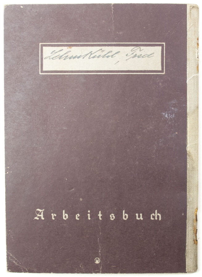 Arbeitsbuch Arbeitsamt Glauchau