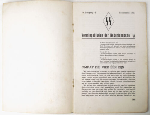 Dutch-SS – SS Vormingsbladen Jrg 1. No.6