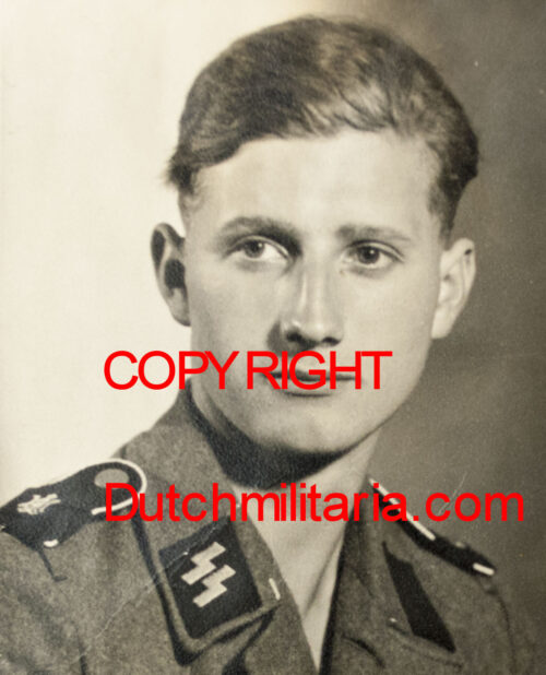 Leibstandarte SS Adolf Hitler (LSSAH) portrait photo in postcard size