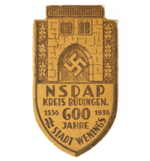 NSDAP Kreis Büdingen 600 Jahre Stadt Wenings 1936
