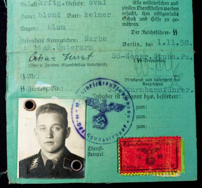 SS-Verfügungstruppe - SS-Funker Truppenausweis SS-Nachr-Stuba-Fu