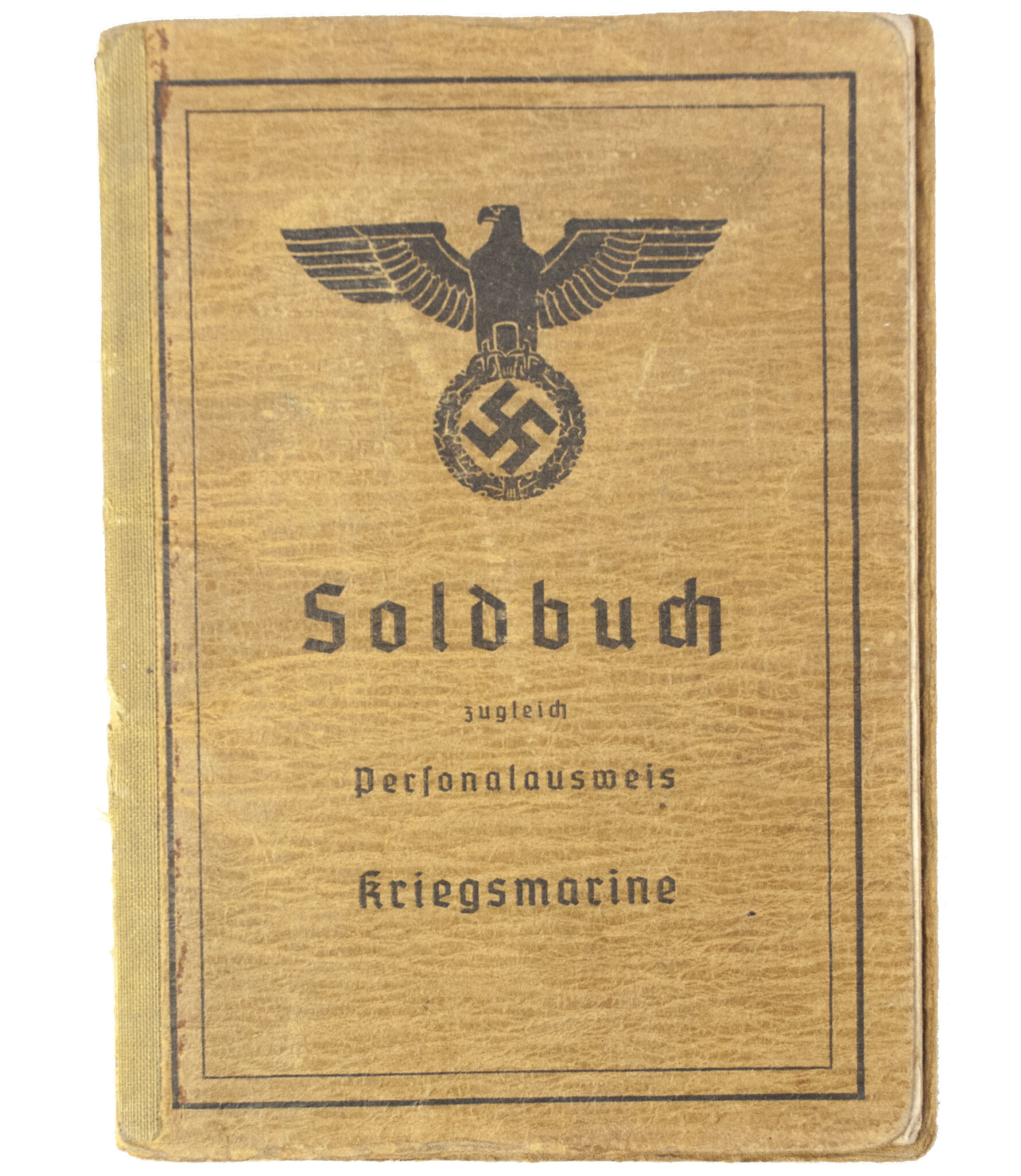 Soldbuch Kriegsmarine with KM uniformphoto - 2. Admiral der Nordsee