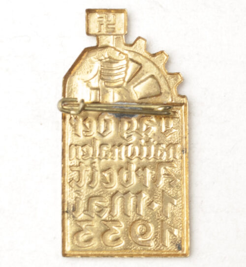 Tag der Nationalen Arbeit 1. Mai 1933 abzeichen