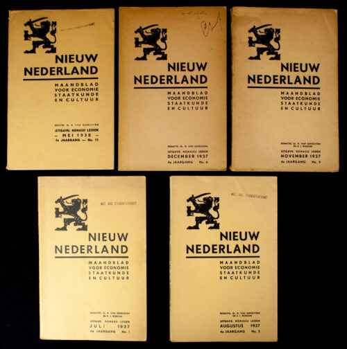 (NSB) Magazine Nieuw Nederland 1937 - 4 editions