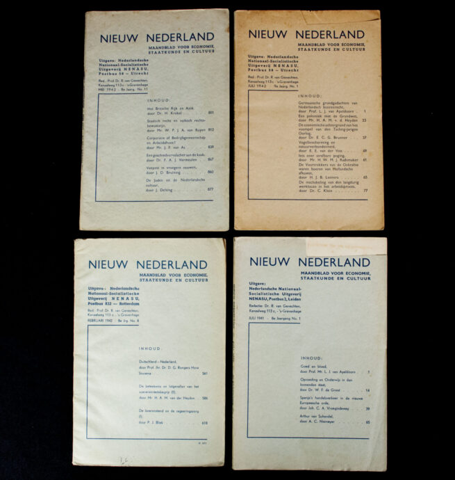 (NSB) Magazine Nieuw Nederland 19411942 - 4 editions