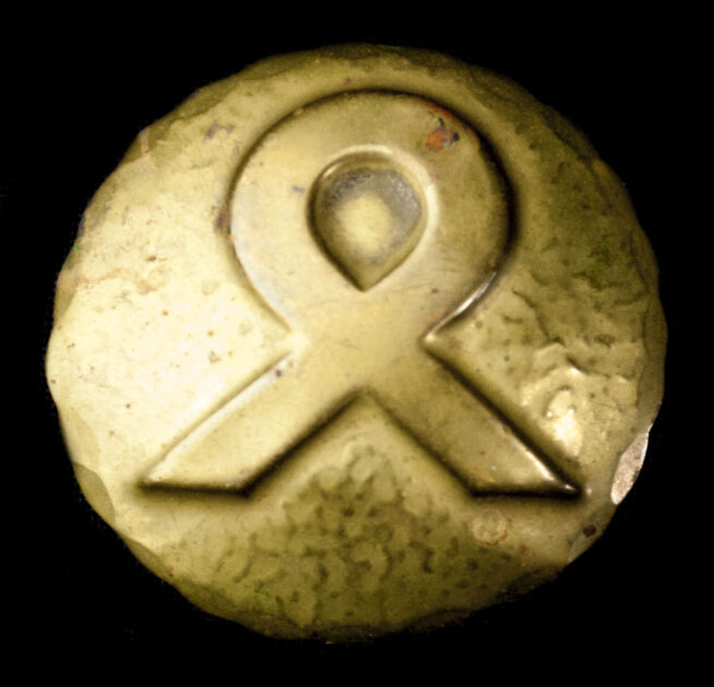 (NSB) Nederlandsche Heemkunst cultural Odal-rune runic brooch with original case (EXTREMELY RARE!)