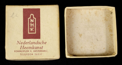 (NSB) Nederlandsche Heemkunst cultural Sunwheel runic brooch with original case (EXTREMELY RARE!)