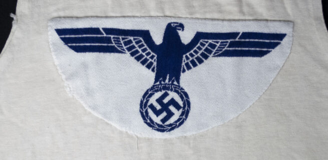 WWII Wehrmacht (Heer) Sportshirt with large Breast Eagle (blue)
