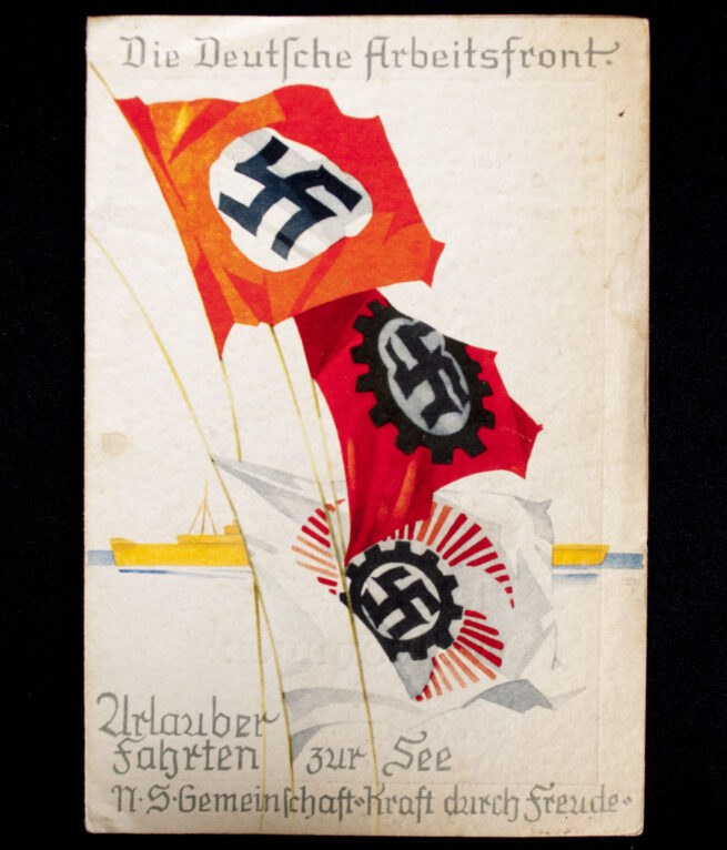 Die Deutsche Arbeitsfront (DAF) N.S. Gemeinschaft Kraft duch Freude (KDF) Menu card 1939