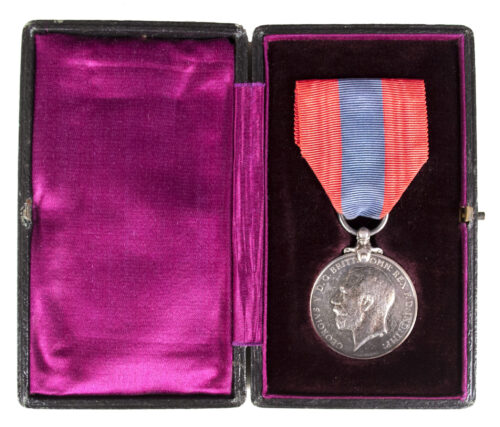 Imperial Service Medal + Case + Citation (1921)