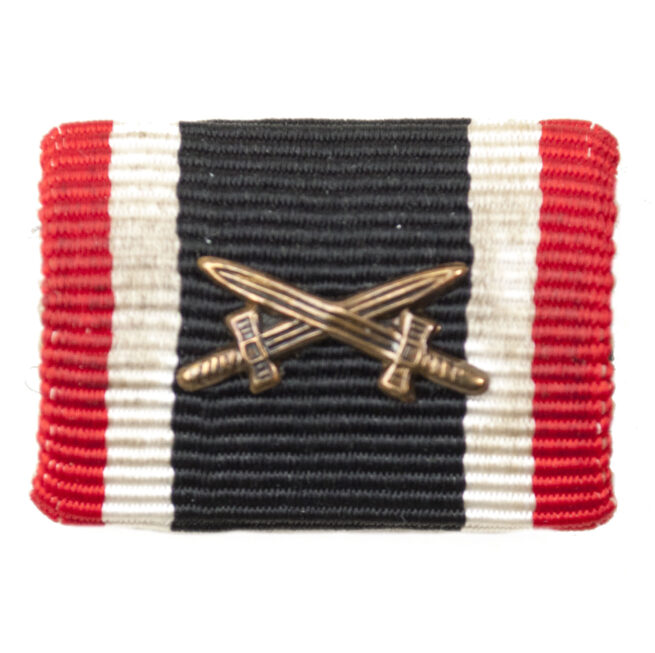 Kriegsverdienstkreuz MitSchwerter Feldspange War Merit Cross with swords single ribbon