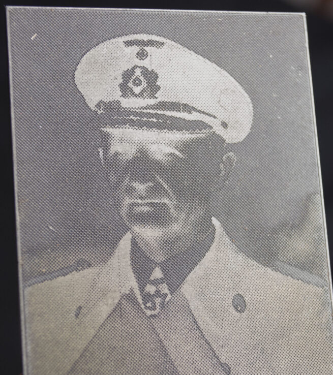 Original newspaper photo “Druckplatte” (printing plate) of Großadmiral Karl Dönitz