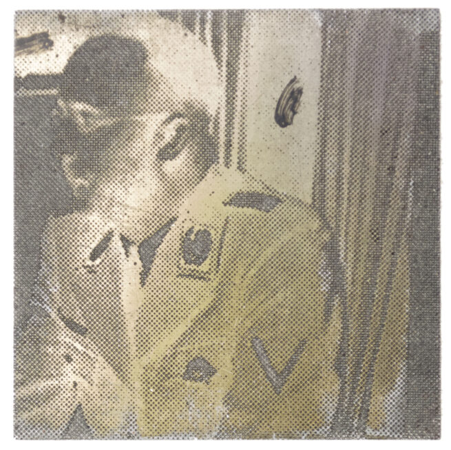Original newspaper photo “Druckplatte” (printing plate) of Reichsfuhrer SS Heinrich Himmler