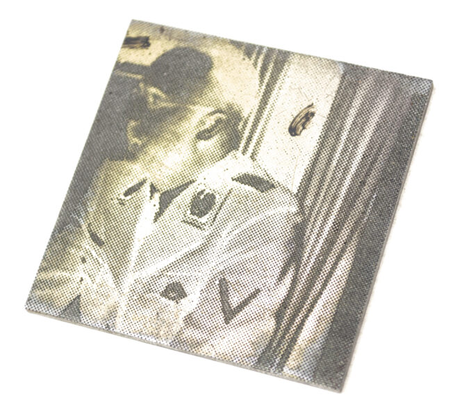 Original newspaper photo “Druckplatte” (printing plate) of Reichsfuhrer SS Heinrich Himmler