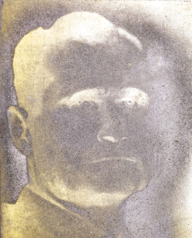 Original newspaper photo printing plate of Rudolf Hess