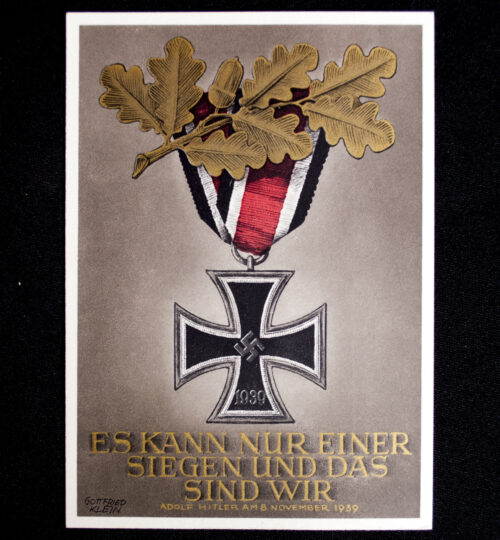 Postcard Gottfried Klein “Iron Cross” Es kann nur einer siegen und das sind wir!