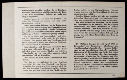 (Leaflet) An die Deutschen Christen G.61 (1942)