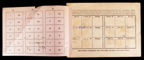 NSDAP Volunteer donations (member) card