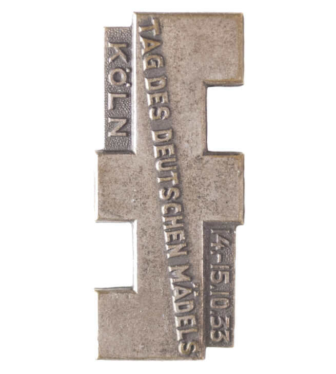 (BDM) Tag des Deutschen Mädels 14.-15.10.1933 Köln badge