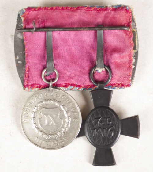 BayernBavaria medalbarordensspange with König-Ludwig-Kreuz 1916 + Dienstauszeichnung III Klasse