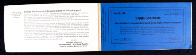 Die Deutsche Arbeitsfront N.S.-Gemeinschaft Kraft durch Freude (KDF) Sierra Cordoba Norwegenfahrt 1939