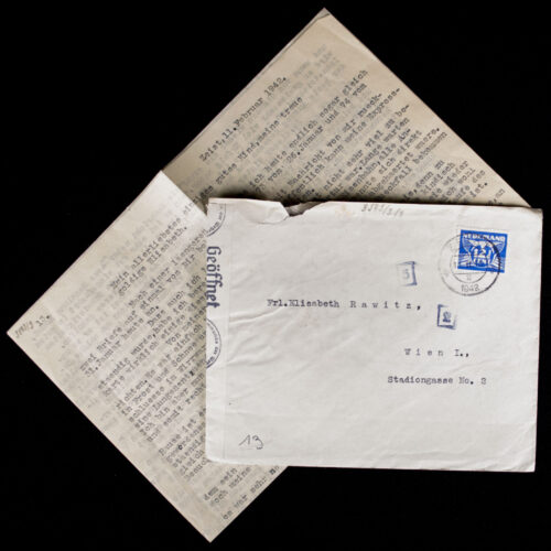 Dutch watime letter openend and stamped by the Oberkommando der Wehrmacht (1942)