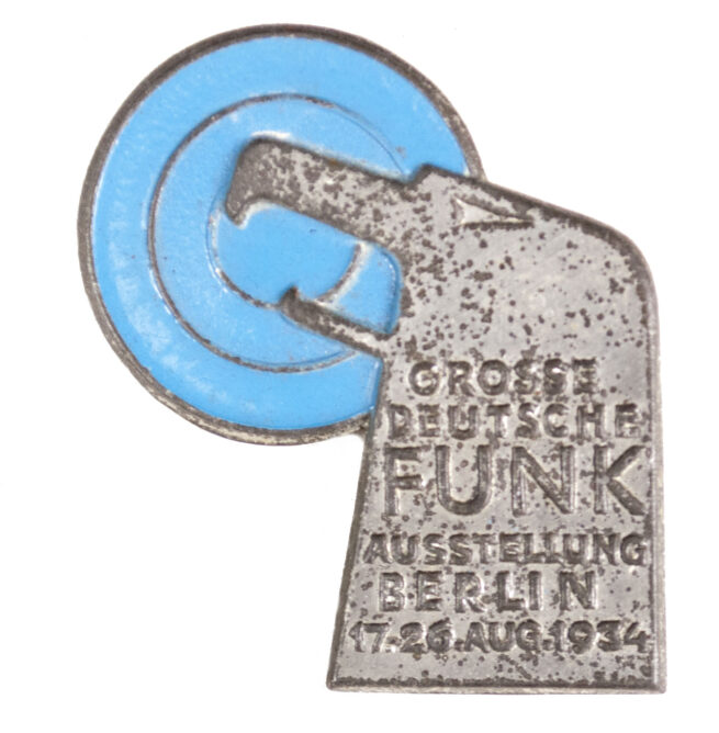 Grosse Deutsche Funk Ausstellung Berlin 17.-26. Aug. 1934 abzeichen