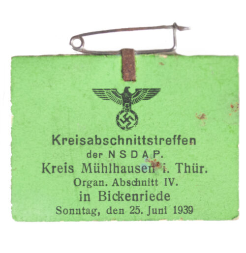 Kreisabschnittstreffen der NSDAP Kreis Mühlhausen i. Thür 1939