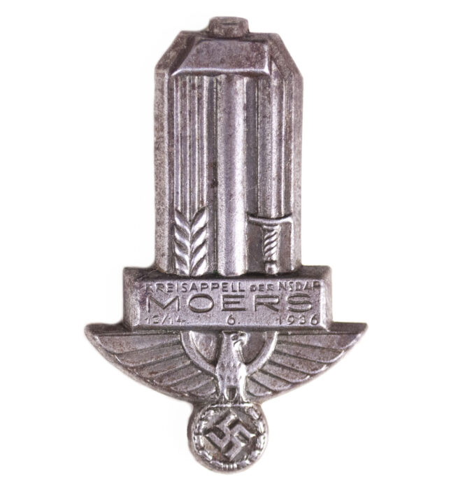 Kreisappel der NSDAP Moers 1314.6. 1936 badge