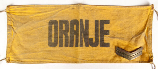 (NBS) Nederlandsche Binnenlandsche Strijdkrachten “Oranje” Armband with rank insignia