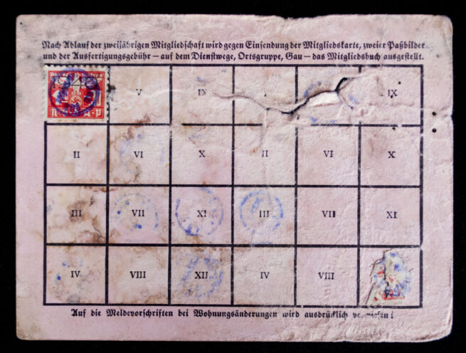NSDAP Mitgliedskarte 1940 NSDAP membercard (1940)
