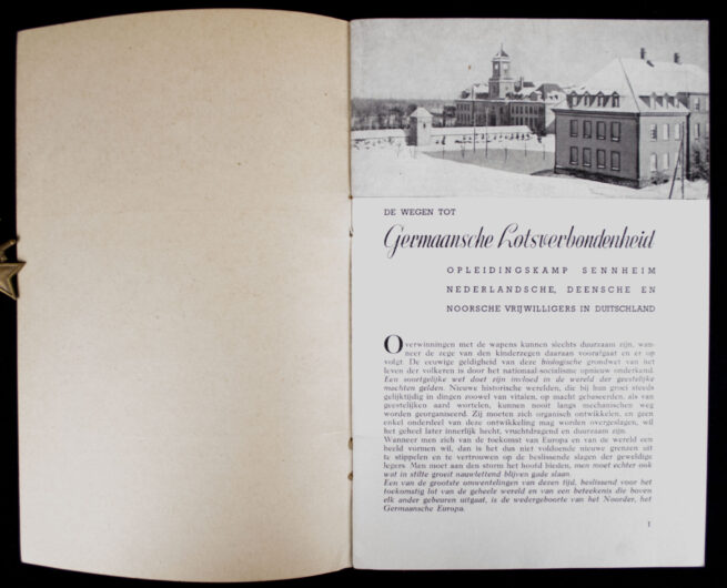 Nederlandsche SS - De Weg tot Germaansche Lotsverbondenheid - Opleidingskamp Sennheim brochure