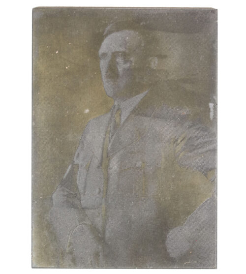Original newspaper photo “Druckplatte” (printing plate) of Adolf Hitler