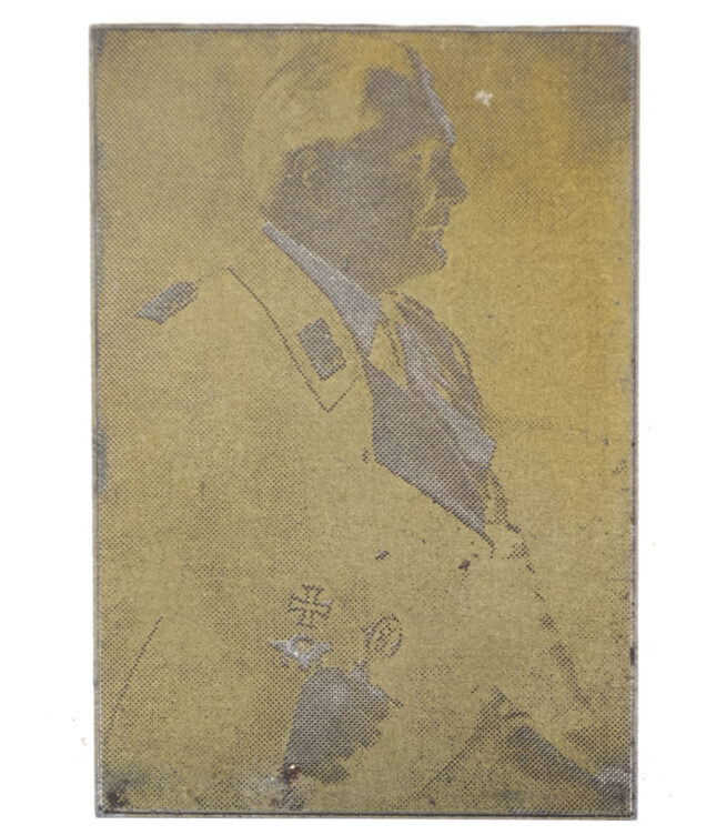Original newspaper photo “Druckplatte” (printing plate) of Hermann Goerring