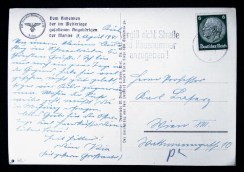 (Postcard) Kriegsmarine Ehrenmal Laboe
