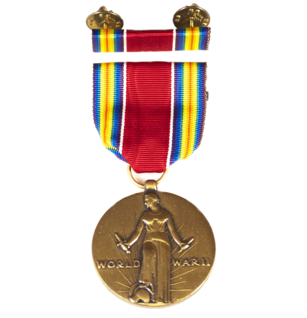 (USA) USA World War II Victory medal + ribbon