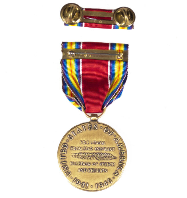 (USA) USA World War II Victory medal + ribbon