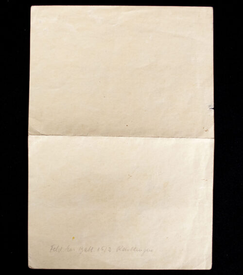 UrkundeCitation for the Eiserne Kreuz 2. Klasse (1941) (With RK-trager signature!)