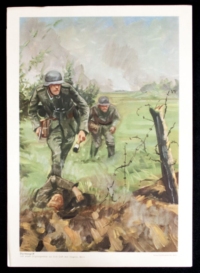 WWII German War Art Portfolio Siegreiches Deutsches Heer Bildmappe (1941) - Complete!!!