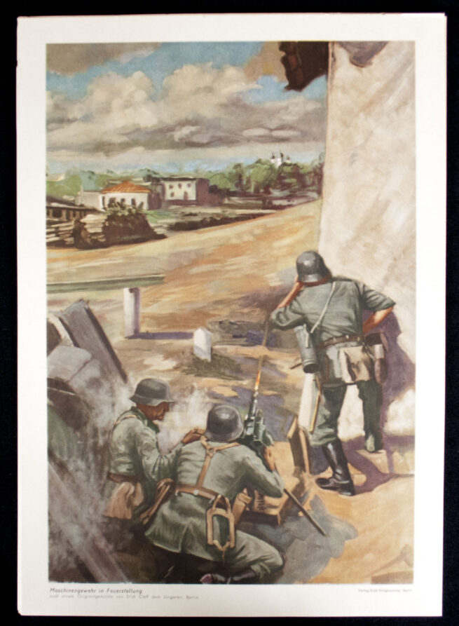 WWII German War Art Portfolio Siegreiches Deutsches Heer Bildmappe (1941) - Complete!!!