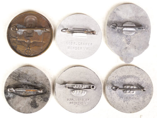 Tag der Arbeit - complete series of 6 badges 1934-1939