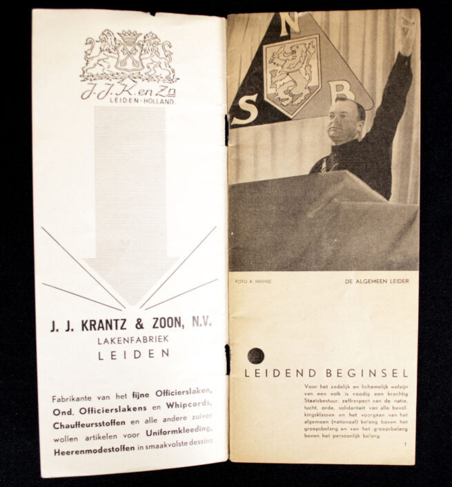 (NSB) 4e Landdag 5 October 1935 brochure (rare!)
