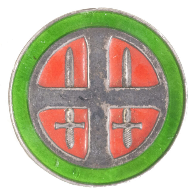 (Norway) Nasjonal Samling badge (Hallmarked and numbered)