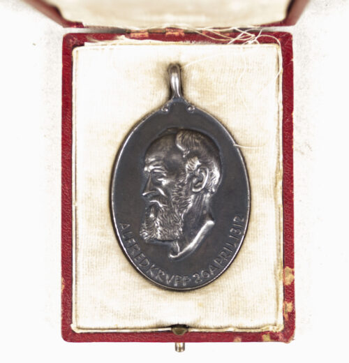 Alfred Krupp medaille zum 100. Geburtstag 1812-1912 + case