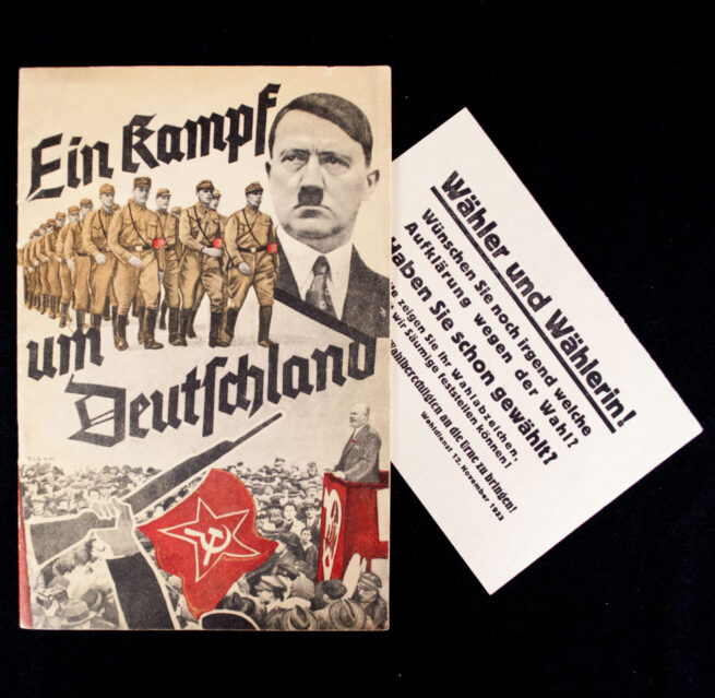 (Brochure) Ein Kampf um Deutschland WITH the extra leaflet! (1933)